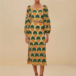 Farm Rio: Sand Pineapple Crochet Skirt